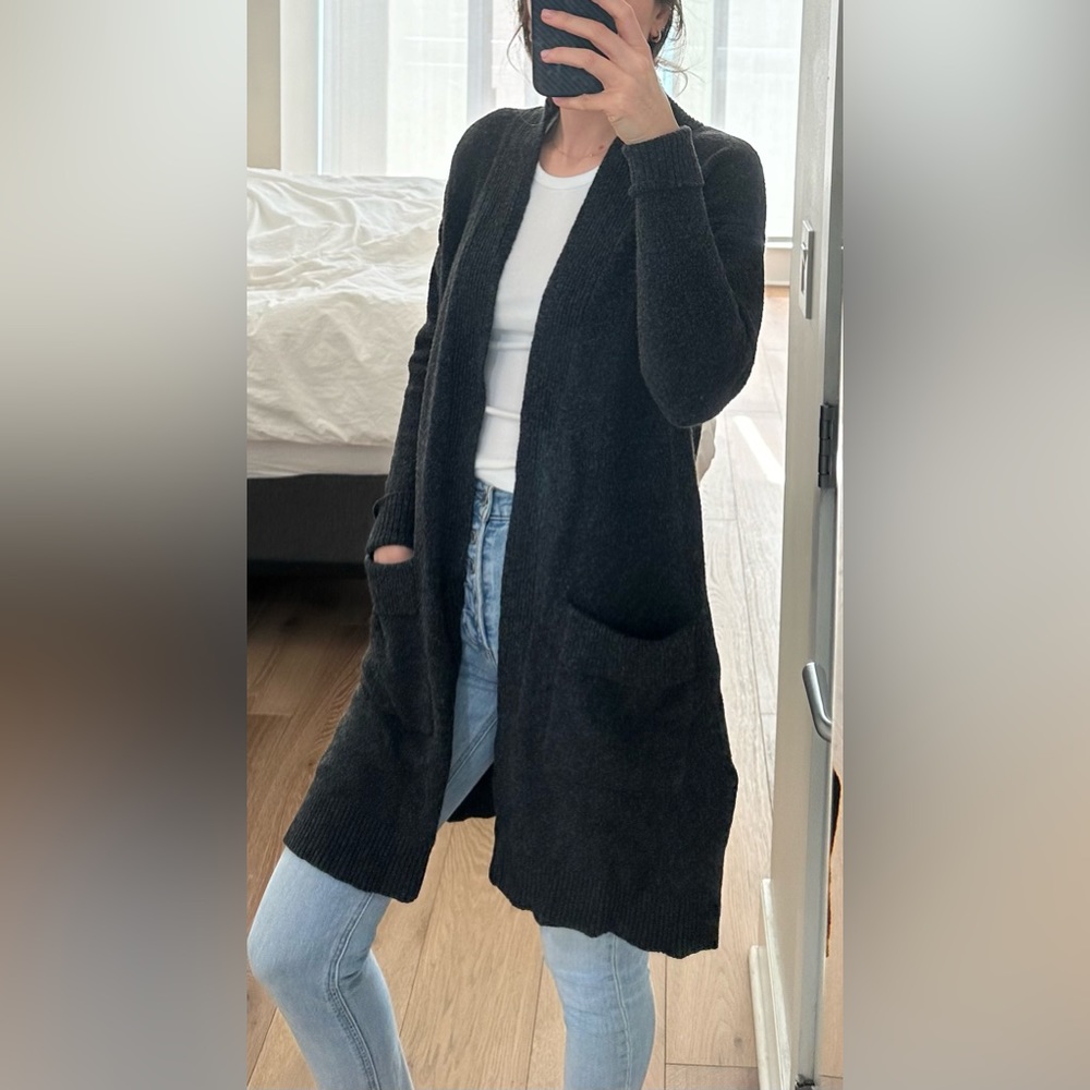 Ann Taylor Charcoal Cardigan, XS